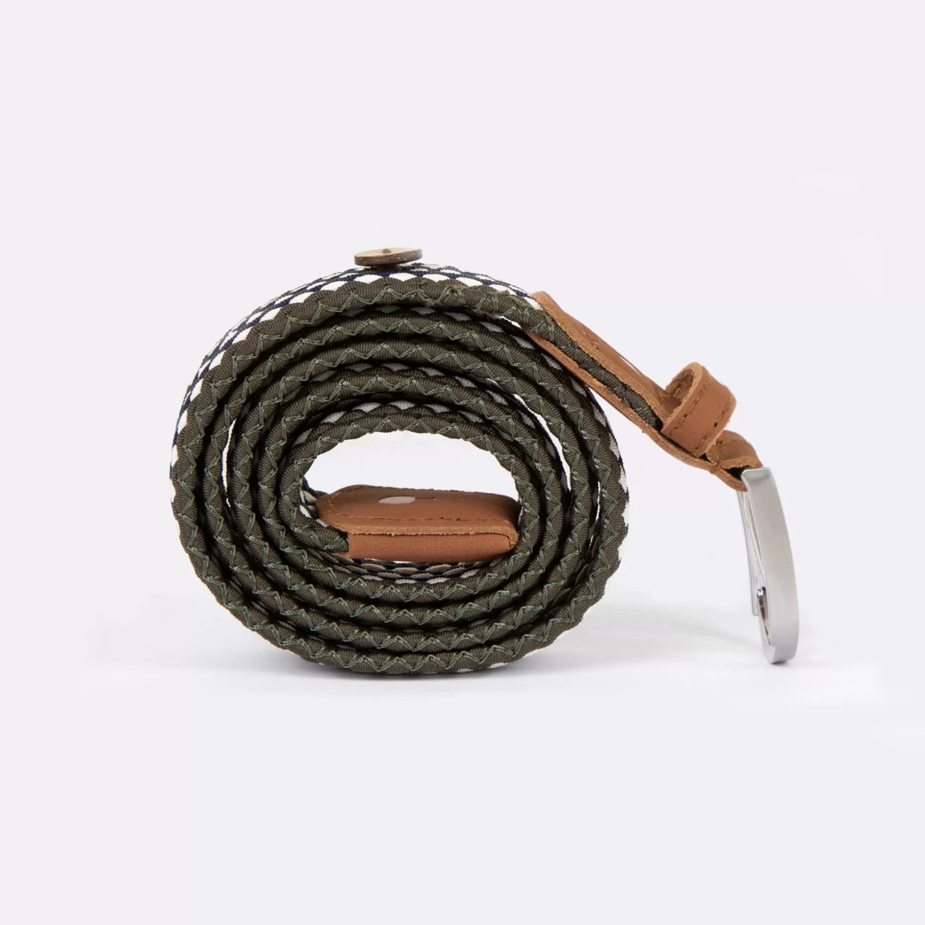 FAGUO Ceintures*Ceinture En Polyester Recycle Et Elasthanne Bleu & Vert - Modele Belt