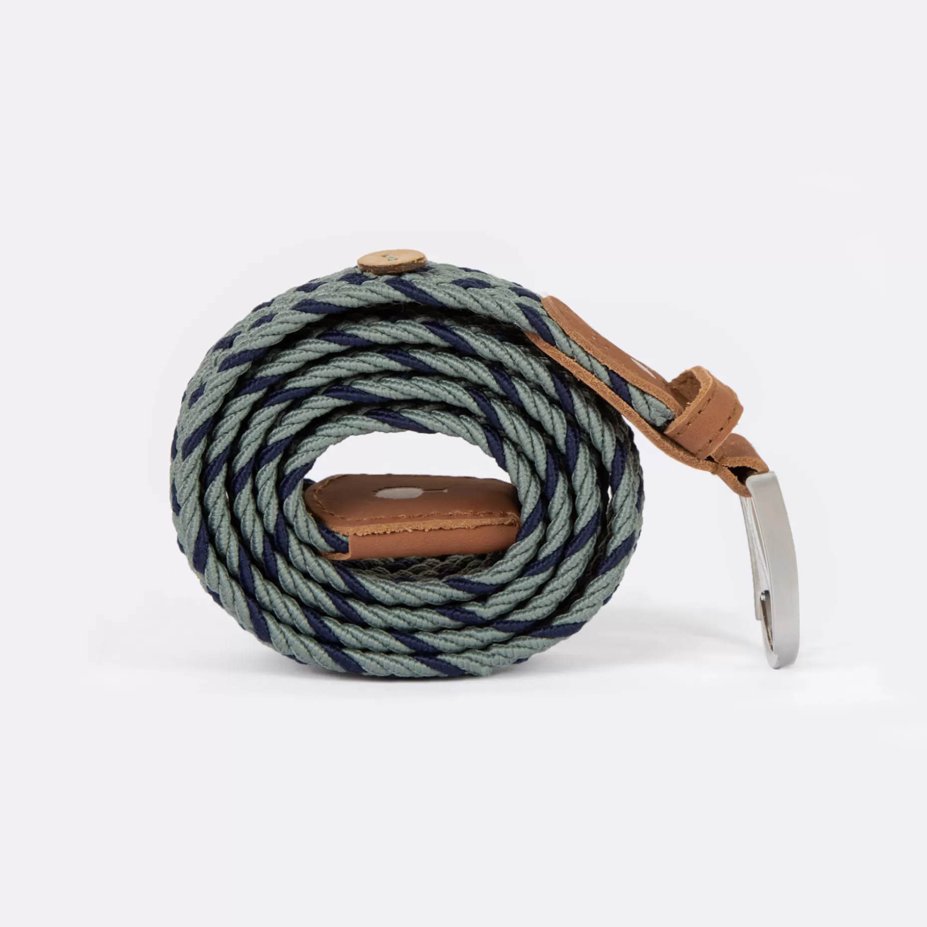 FAGUO Ceintures*Ceinture En Polyester Recycle Et Elasthanne Vert & Bleu - Modele Belt