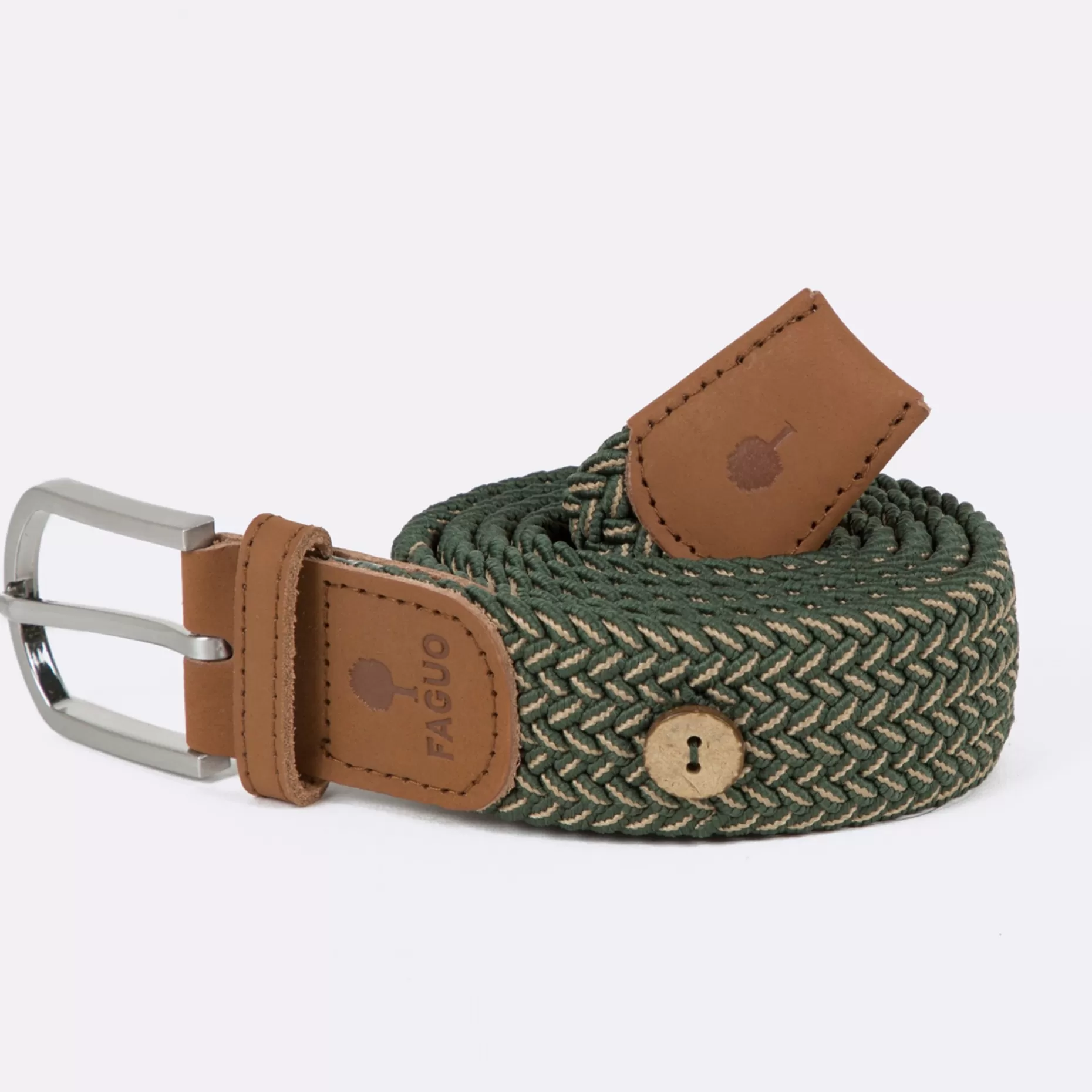 FAGUO Ceintures*Ceinture Kaki & Beige