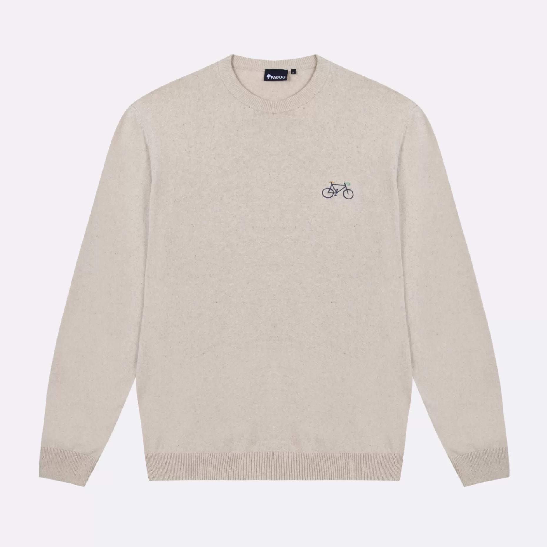 FAGUO Pulls*Pull Col Rond Beige Chine
